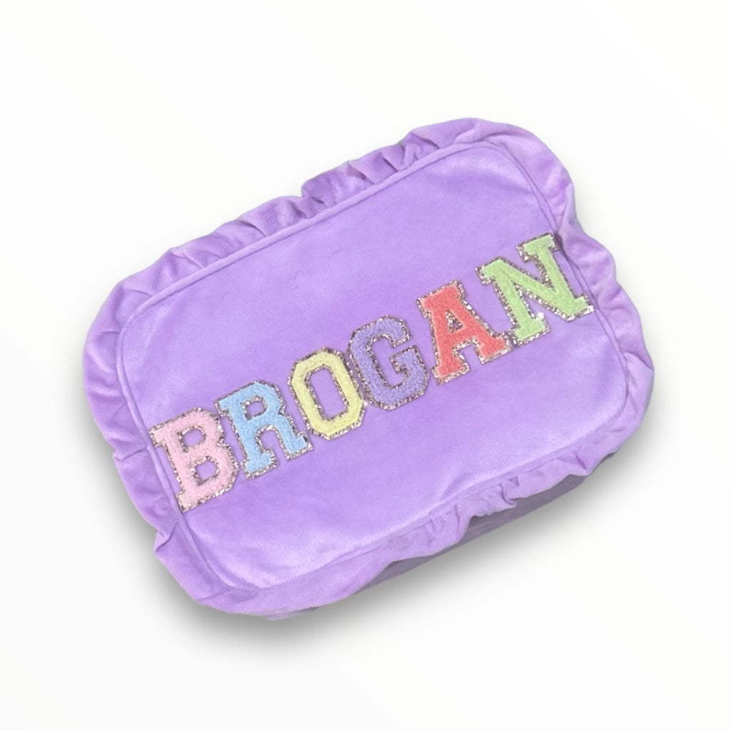 Large - Ruffle Candy Pouch (patches purchased separately)