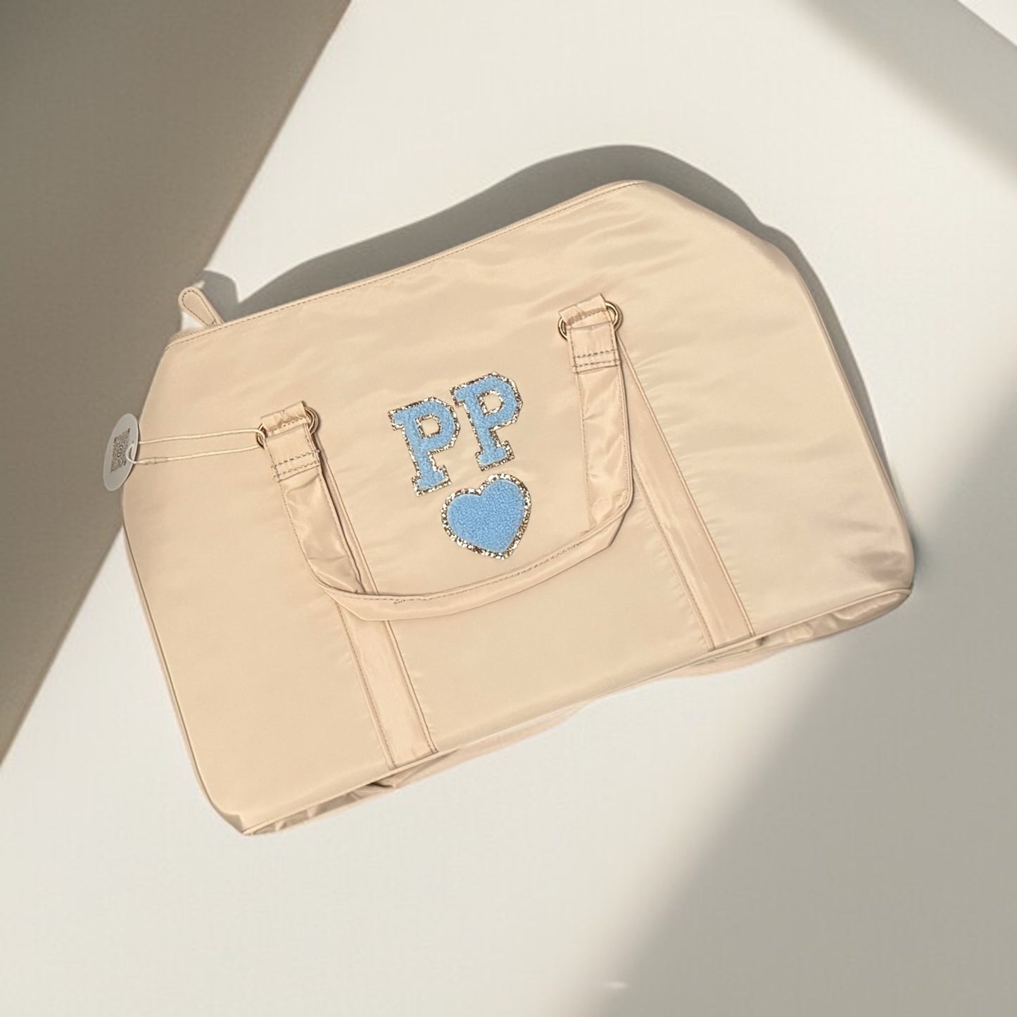 Ready to send nude travel bag ‘PP 🩵’ baby blue