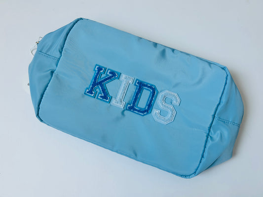 Large sky blue - KIDS royal blue and baby blue non glitter